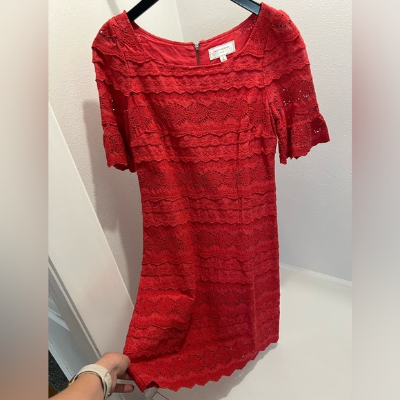 Anthropologie Dresses & Skirts - Anthropologie: Moulinette Soeurs Dazzling Lights Red Eyelet Dress